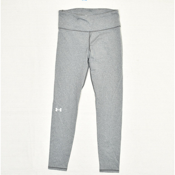 Under Armour Women Legging Pull On Polyester Gray Size M Compression Coldgear - Picture 1 of 8